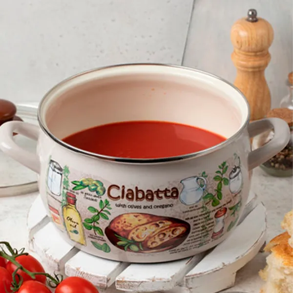 Кастрюля Metalac Kitchen 2.4 л Нержавеющая сталь/ Белый photo 2 Кастрюля Metalac Kitchen 2.4 л Нержавеющая сталь/ Белый photo 2