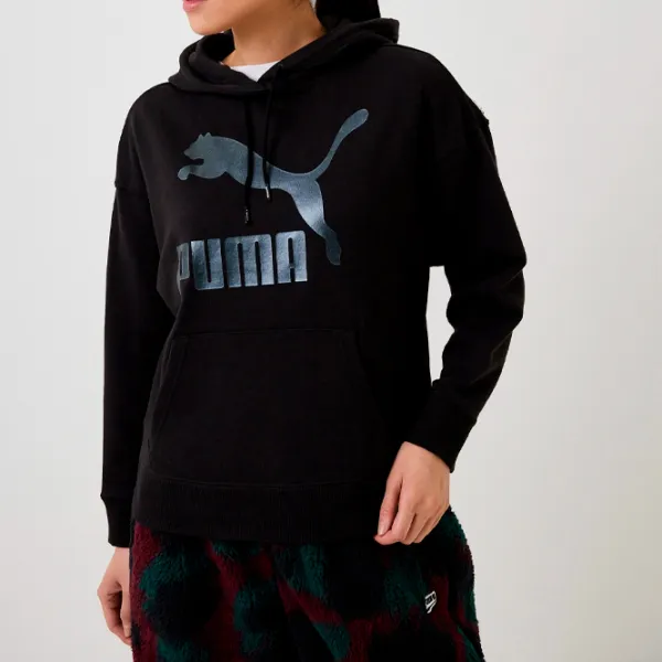 Hanorac pentru femei Puma Classics Logo Tr All-season/ Black photo 3