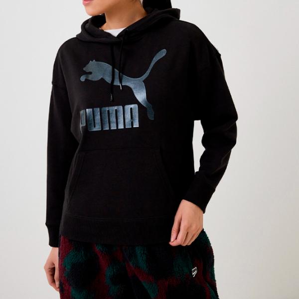 Hanorac pentru femei Puma Classics Logo Tr All-season/ Black photo 3