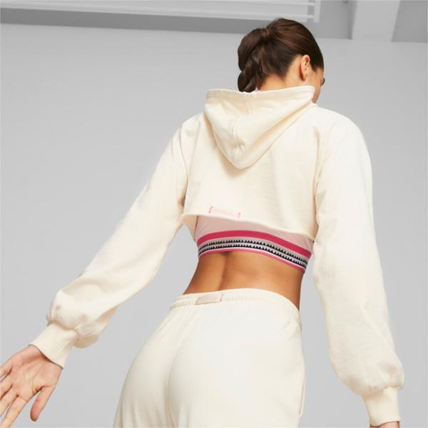 Толстовка для женщин Puma Lemlem Cropped Longsleeve Лето/ Бежевый photo 4