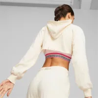 Hanorac pentru femei Puma Lemlem Cropped Longsleeve Vară/ Beige photo 4