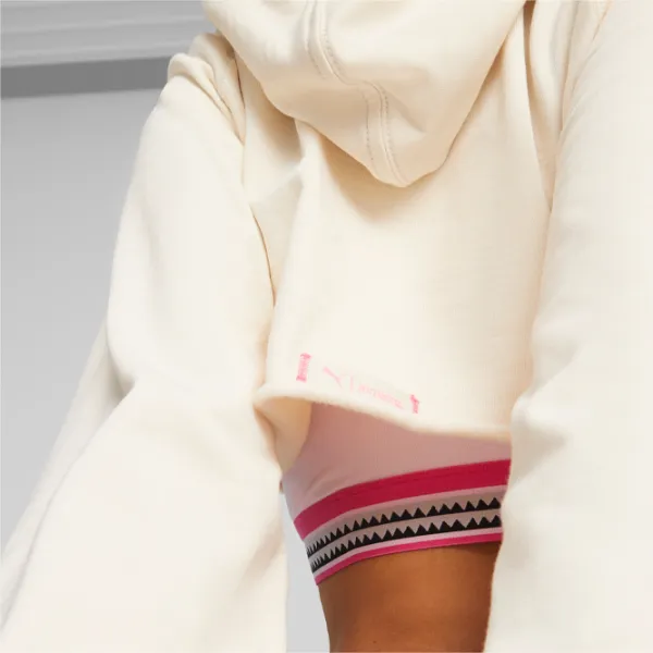 Hanorac pentru femei Puma Lemlem Cropped Longsleeve Vară/ Beige photo 7