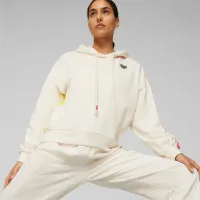 Hanorac pentru femei Puma Lemlem Oversized Toamnă - iarnă/ Beige photo 3
