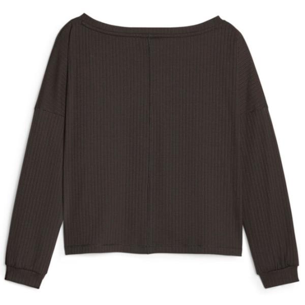 Hanorac pentru femei Puma Studio Unwind Long Sleeve Toamnă - iarnă/ Black photo 2