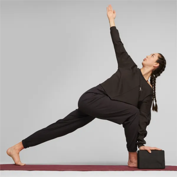 Hanorac pentru femei Puma Studio Unwind Long Sleeve Toamnă - iarnă/ Black photo 5