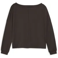 Hanorac pentru femei Puma Studio Unwind Long Sleeve Toamnă - iarnă/ Black photo 2