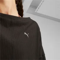 Hanorac pentru femei Puma Studio Unwind Long Sleeve Toamnă - iarnă/ Black photo 6