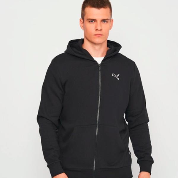 Hanorac pentru bărbați Puma Better Essentials Full-Zip Fl Drept/ Black photo 3