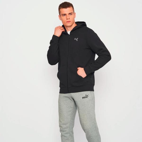 Hanorac pentru bărbați Puma Better Essentials Full-Zip Fl Drept/ Black photo 5