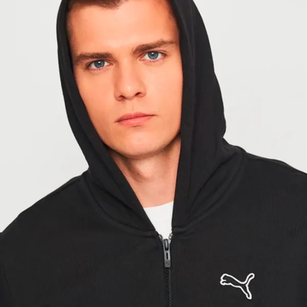 Hanorac pentru bărbați Puma Better Essentials Full-Zip Fl Drept/ Black photo 6