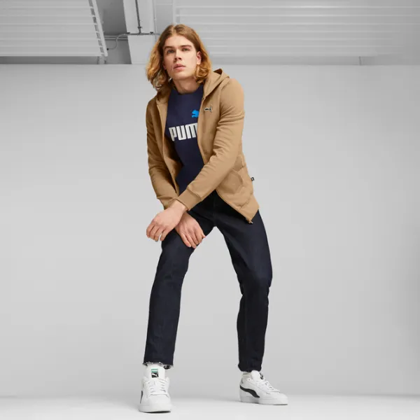 Hanorac pentru bărbați Puma Better Essentials Full-Zip Fl Drept/ Beige photo 5