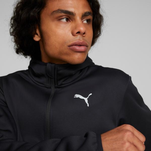 Hanorac pentru bărbați Puma Train All Day Pwrfleece Full Zip Strâmt/ Black photo 6