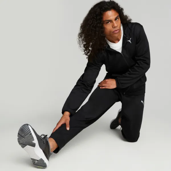 Толстовка для мужчин Puma Train All Day Pwrfleece Full Zip Обтягивающий/ Черный photo 3