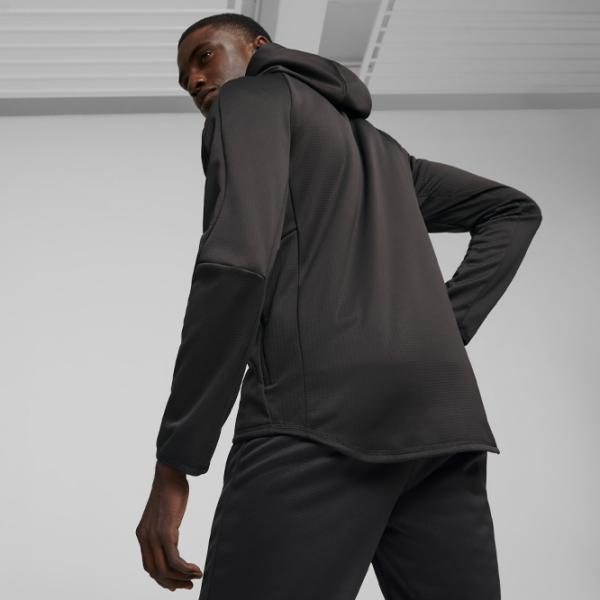 Толстовка для мужчин Puma Evostripe Warm Full-Zip Обтягивающий/ Черный photo 4