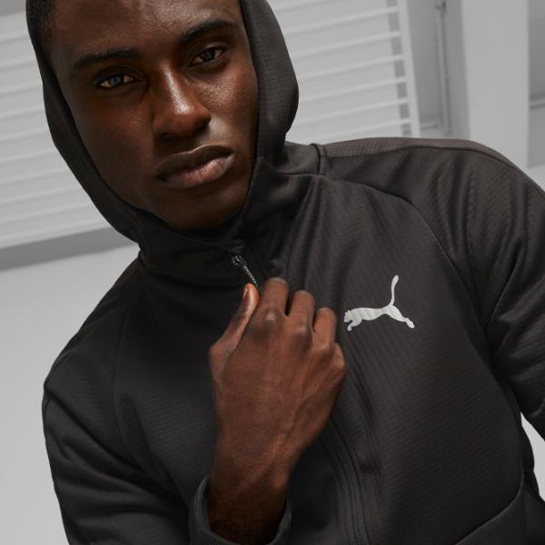 Толстовка для мужчин Puma Evostripe Warm Full-Zip Обтягивающий/ Черный photo 6