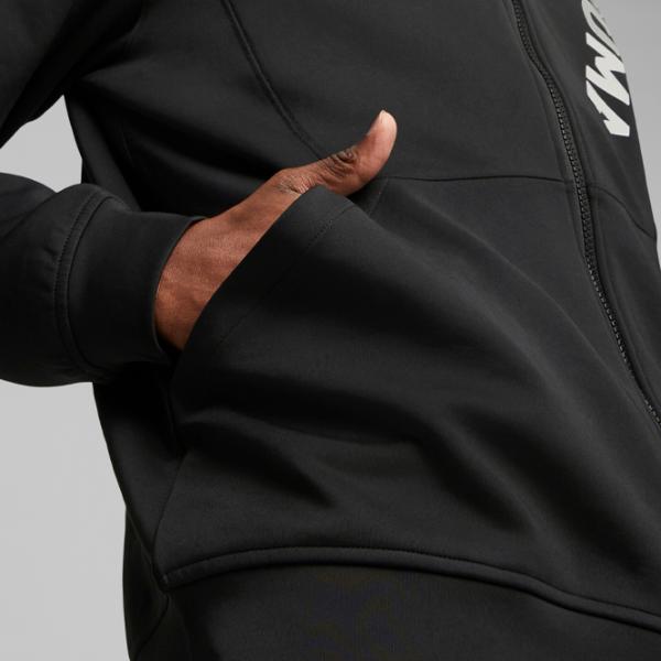 Толстовка для мужчин Puma Fit Double Knit Fz Прямой/ Черный photo 6