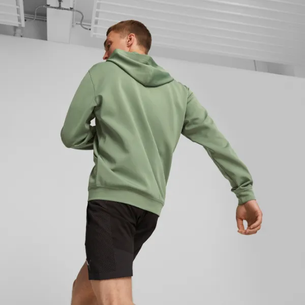 Толстовка для мужчин Puma Fit Double Knit Fz Прямой/ Зелёный photo 4