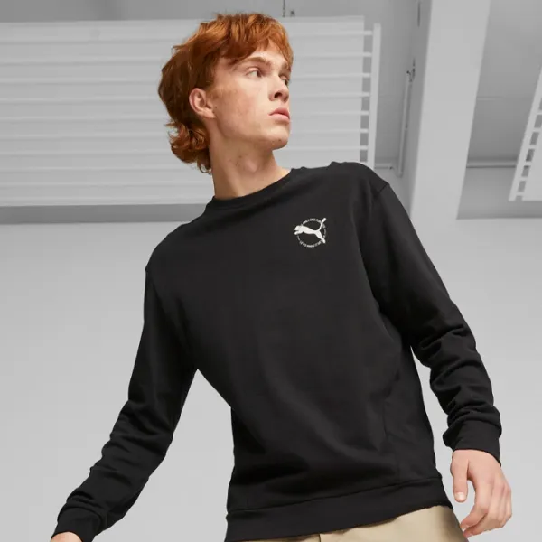 Hanorac pentru bărbați Puma Better Sportswear Crew Tr Drept/ Black photo 3