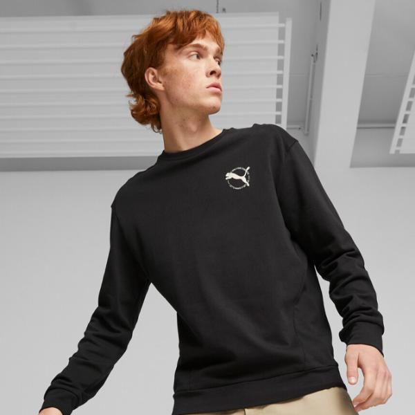 Hanorac pentru bărbați Puma Better Sportswear Crew Tr Drept/ Black photo 3