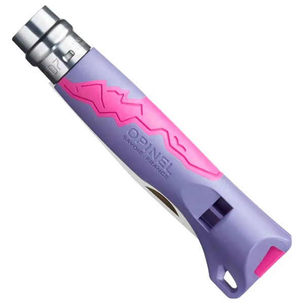 Cuțit Opinel Outdoor Junior Mauve Fuchsia Nr. 7 sport/ Sandvik 12C27 photo 2