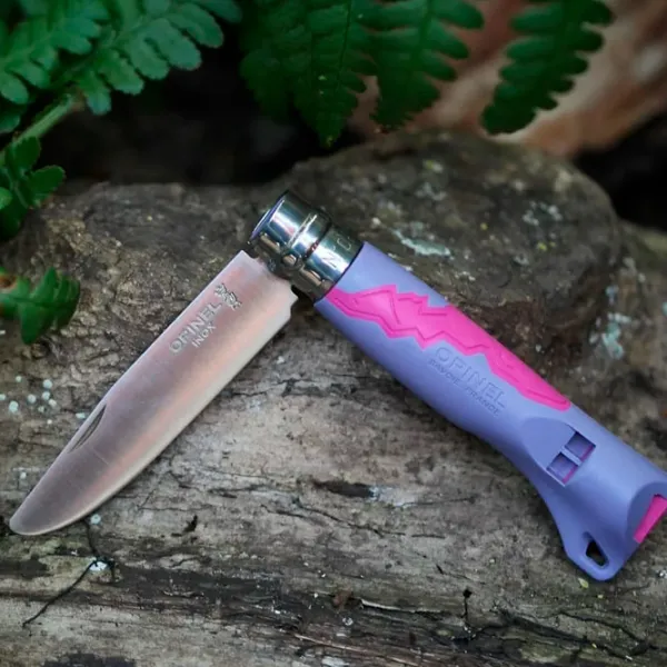 Cuțit Opinel Outdoor Junior Mauve Fuchsia Nr. 7 sport/ Sandvik 12C27 photo 4