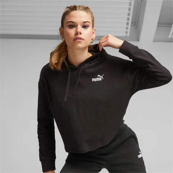 Hanorac pentru femei Puma Ess Elevated Cropped Toamnă - iarnă/ Black photo 4 Hanorac pentru femei Puma Ess Elevated Cropped Toamnă - iarnă/ Black photo 4