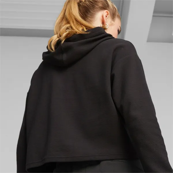 Hanorac pentru femei Puma Ess Elevated Cropped Toamnă - iarnă/ Black photo 3