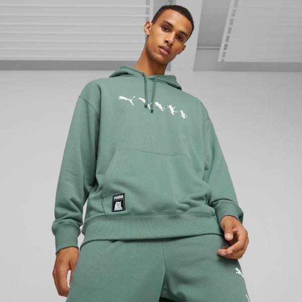 Hanorac pentru bărbați Puma X Ripndip Hoodie Tr Drept/ Green photo 3