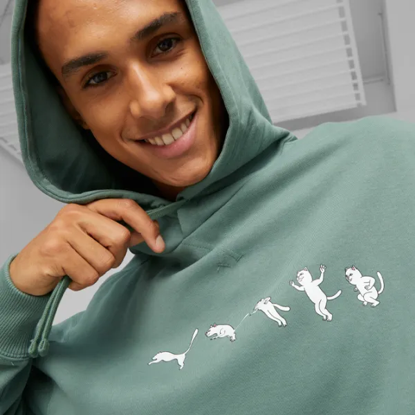 Hanorac pentru bărbați Puma X Ripndip Hoodie Tr Drept/ Green photo 6