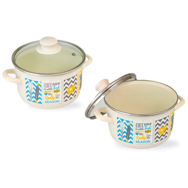 Cratiță Metalac Country 6.75 l Oțel inoxidabil/ White photo 2 Cratiță Metalac Country 6.75 l Oțel inoxidabil/ White photo 2