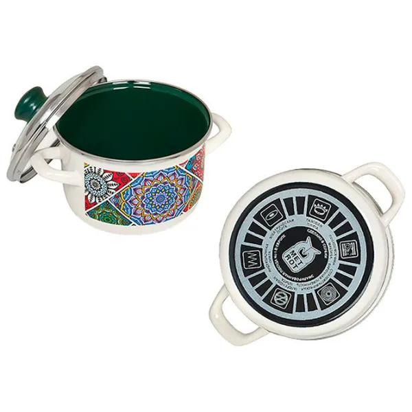 Cratiță Metalac Sultana 2 l Oțel inoxidabil/ White photo 2 Cratiță Metalac Sultana 2 l Oțel inoxidabil/ White photo 2