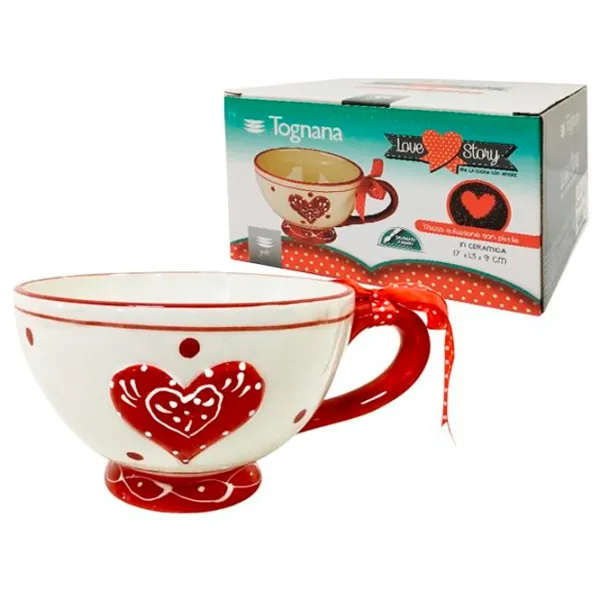 Чашка Tognana Love Story 610 мл/ Керамика/ Бежевый photo 2
