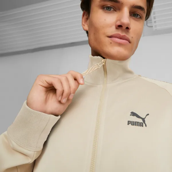 Hanorac pentru bărbați Puma T7 Trend 7Etter Track Jacket Pt Drept/ Beige photo 3