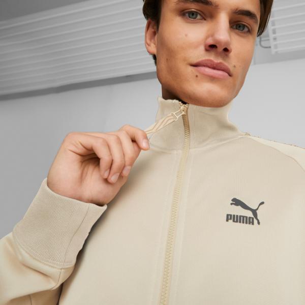 Hanorac pentru bărbați Puma T7 Trend 7Etter Track Jacket Pt Drept/ Beige photo 3
