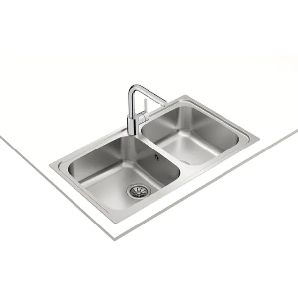 Chiuvetă Teka Classic 2B 86 86 x 50 / Oțel inoxidabil / Silver photo 2
