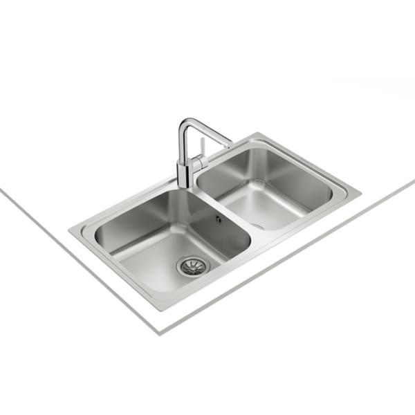 Chiuvetă Teka Classic 2B 86 86 x 50 / Oțel inoxidabil / Silver photo 2