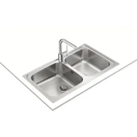 Chiuvetă Teka Classic 2B 86 86 x 50 / Oțel inoxidabil / Silver photo 2