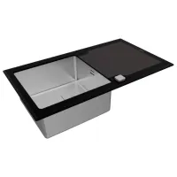 Chiuvetă Teka Diamond RS15 1B 86 x 51 / Oțel inoxidabil / Black photo 2