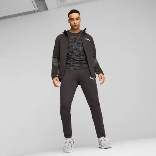 Hanorac pentru bărbați Puma Evostripe Full-Zip Hoodie Dk Drept/ Black photo 5