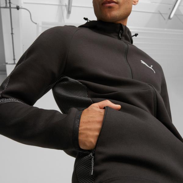 Hanorac pentru bărbați Puma Evostripe Full-Zip Hoodie Dk Drept/ Black photo 7