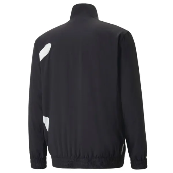 Толстовка для мужчин Puma Train Big Cat Lined Woven Fz Прямой/ Черный photo 2