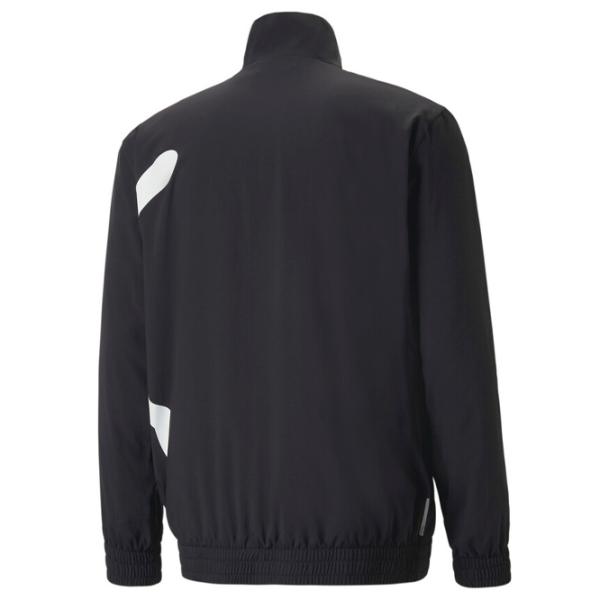 Толстовка для мужчин Puma Train Big Cat Lined Woven Fz Прямой/ Черный photo 2