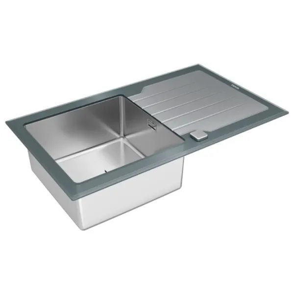 Кухонная мойка Teka DIAMOND RS15 1B 1D 86 86 x 51 / Нержавеющая сталь / Серый photo 2
