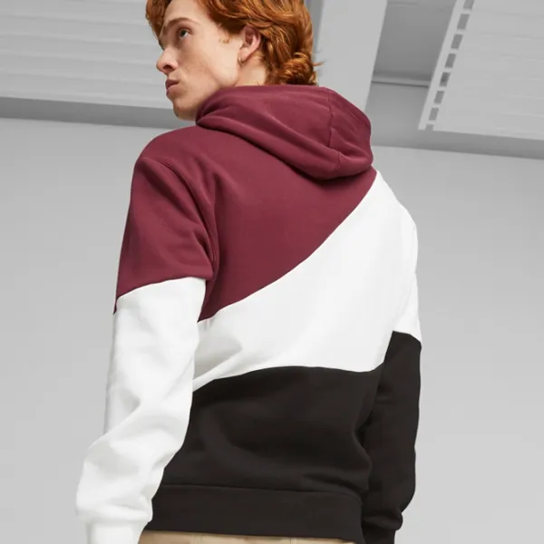 Hanorac pentru bărbați Puma Power Cat Hoodie Fl D White photo 4