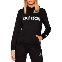 Hanorac pentru femei Adidas Linear French Terry Black photo 2
