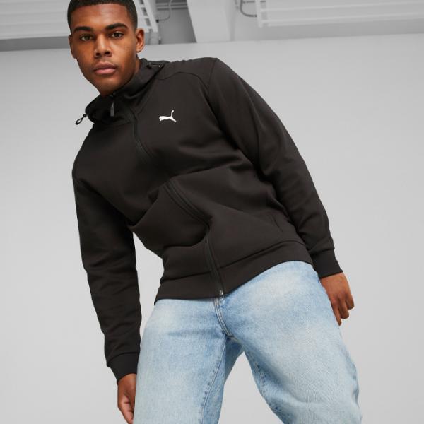 Hanorac pentru bărbați Puma Rad|Cal Full-Zip Dk Drept/ Black photo 3