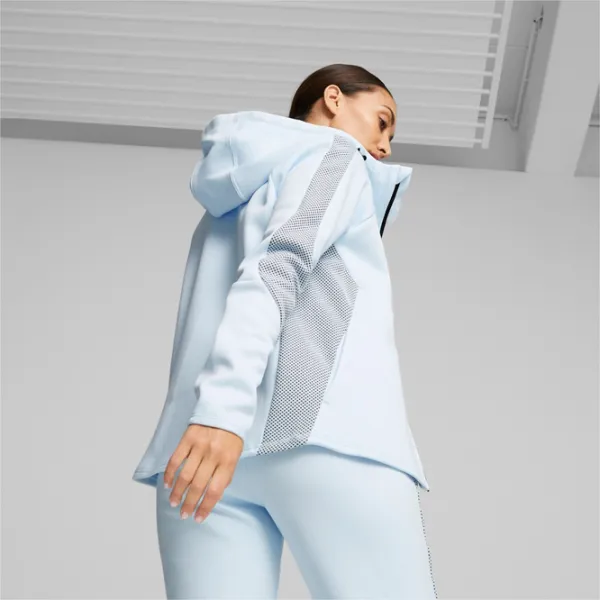 Hanorac pentru femei Puma Evostripe Full-Zip Icy Blue photo 4 Hanorac pentru femei Puma Evostripe Full-Zip Icy Blue photo 4