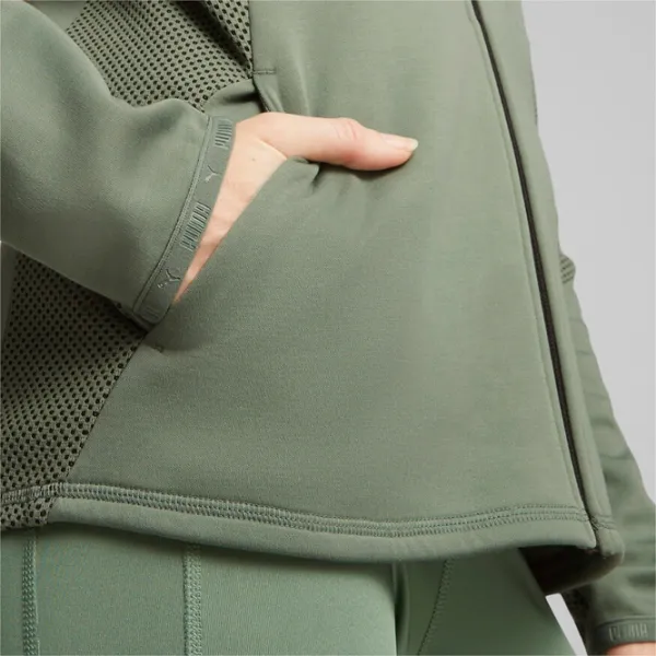 Hanorac pentru femei Puma Evostripe Full-Zip Green photo 3