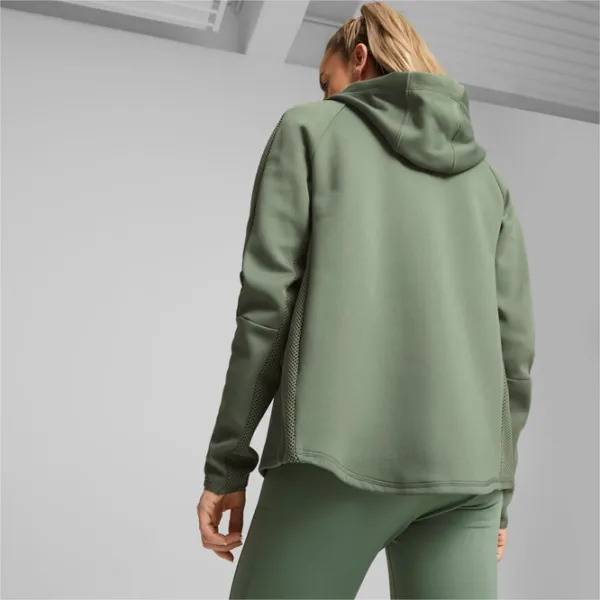 Hanorac pentru femei Puma Evostripe Full-Zip Green photo 5