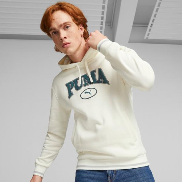 Hanorac pentru bărbați Puma Squad Hoodie Fl Drept/ White photo 3